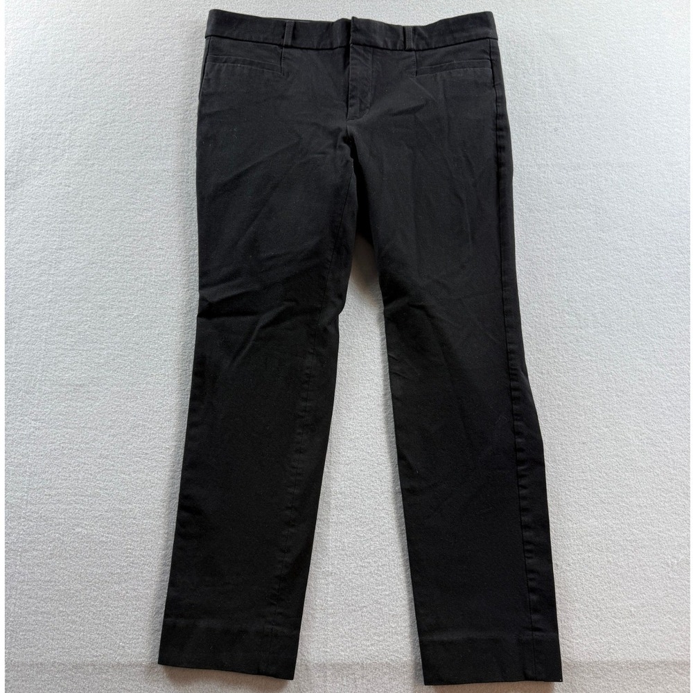 Banana Republic Sloan Pants Women 6 Black Slim Ankle 31x26